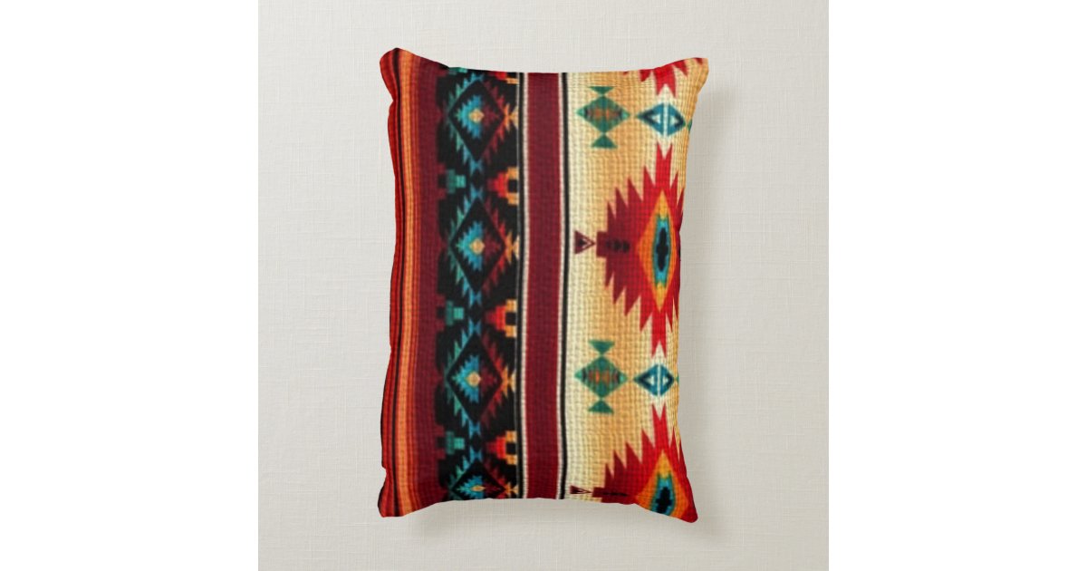 Southwestern pattern fun accent throw pillow Zazzle
