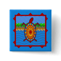 Southwestern Sea Turtle Scene Buttons