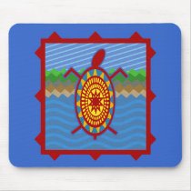 Southwestern Sea Turtle Scene Mousepad