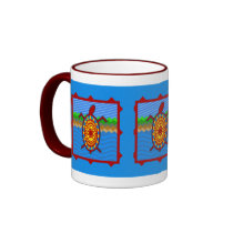 Southwestern Sea Turtle Scene Mugs