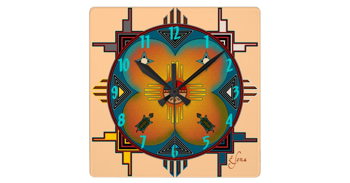 southwestern kitchen wall clock