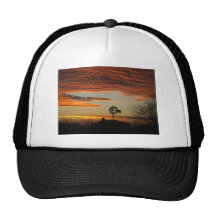Southwestern sunset mesh hats