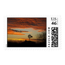 southwestern sunset postage stamp