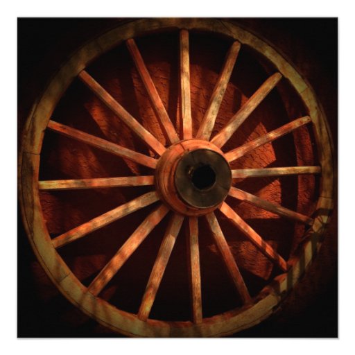 Southwestern Wagon Wheel Wedding Invitations
