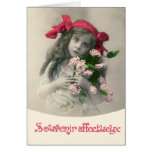 Souvenir Affectueux Vintage French Card