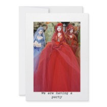 Souvenir Dolls We are having a party Invitation