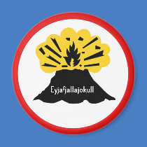 Souvenir of Eyjafjallajokull Magnet