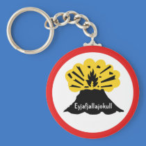 Souvenir of Eyjafjallajokull Your Volcano Keyring Key Chains