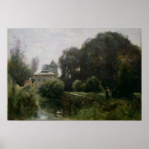 Souvenir of the Villa Borghese, 1855 Print