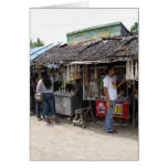 Souvenir stalls in Sulangan Greeting Card