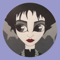 Souxie round sticker stickers