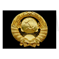 Soviet/Communist War Memorial Badge, Berlin, Germa Greeting Cards