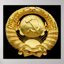 Soviet/Communist War Memorial Badge, Berlin, Germa Poster