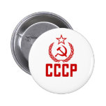 Soviet Crest And Sickle CCCP Buttons
