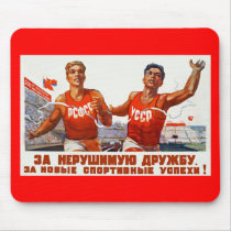 Soviet Friendship and Sport Mouse Pad