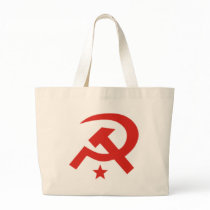 Soviet hammer and sickle design bags