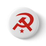 Soviet hammer and sickle design buttons