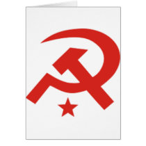 Soviet hammer and sickle design cards by VanityBarn Soviet hammer and sickle design cards