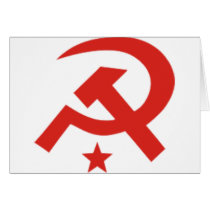 Soviet hammer and sickle design cards by VanityBarn Soviet hammer and sickle design cards