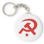 Soviet hammer and sickle design key chains