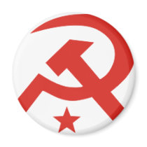 Soviet hammer and sickle design magnets by VanityBarn Soviet hammer and sickle design magnets