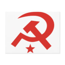 Soviet hammer and sickle design postcards by VanityBarn Soviet hammer and sickle design postcards
