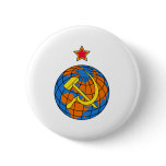Soviet Hammer & Sickle and Earth buttons