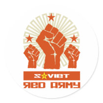 Soviet Red Army 3 Fists stickers