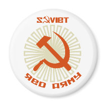 Soviet Red Army Hammer & Sickle 2 magnets by mot_soviet Soviet Red Army Hammer & Sickle 2 magnets