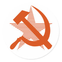 Soviet Red Hammer & Sickle stickers