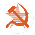 Soviet Red Hammer & Sickle stickers