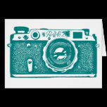 Soviet Russian Camera - Med Dk Cyan cards