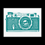 Soviet Russian Camera - Med Dk Cyan postcards