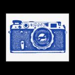 Soviet Russian Camera - Navy Blue postcards