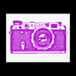 Soviet Russian Camera - Purple postcards