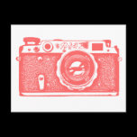 Soviet Russian Camera - Tropical Pink postcards