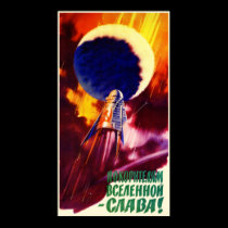 Soviet Space Propaganda Poster posters