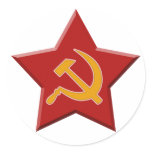 Soviet Star Hammer Sickle Red Communist Sticker