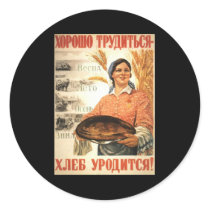 Soviet Round Stickers