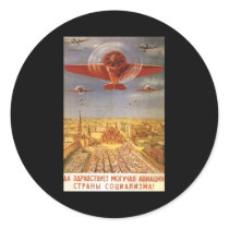 Soviet Round Stickers