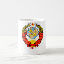 Soviet Union Emblem with CCCP Mugs