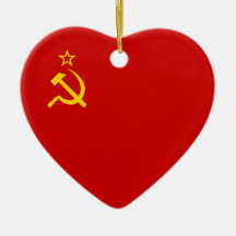 Soviet Union Flag Christmas Ornaments
