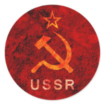 Soviet Union Round Sticker
