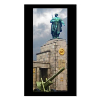 Soviet War Memorial, Berlin, Soldier and Gun Business Card