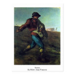 Sower By Millet (Ii), Jean-Francois Post Card