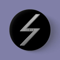 Sowilo Rune grey buttons