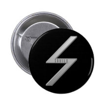 Sowilo Rune grey Button