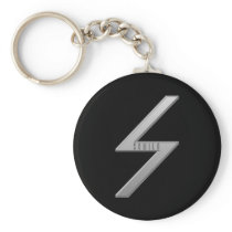 Sowilo Rune grey Keychains