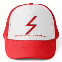 Sowilo Rune red Trucker Hats
