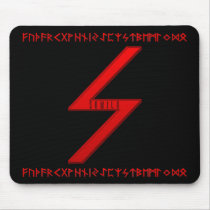 Sowilo Rune red Mousepad